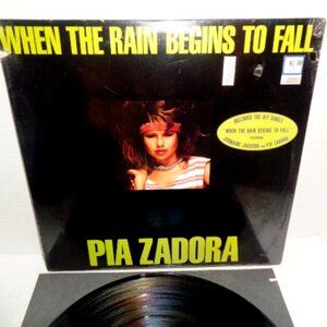 Pia Zadora, When The rain Begins To Fall LP. Record 1985 Excellent Condition